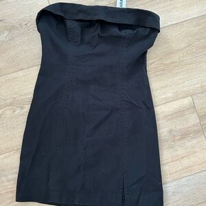 Garage Black Strapless Dress